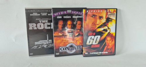 Samling med 3st filmer med Nicolas Cage