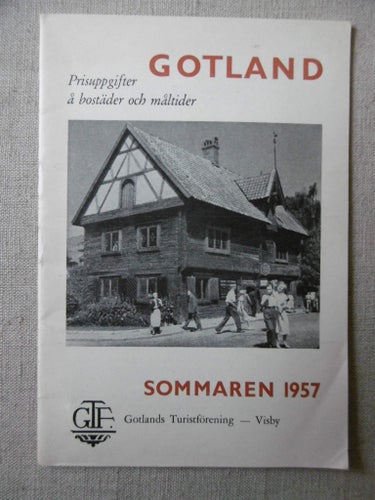 Gotland sommaren 1957, Gotlands turistförening-Visby