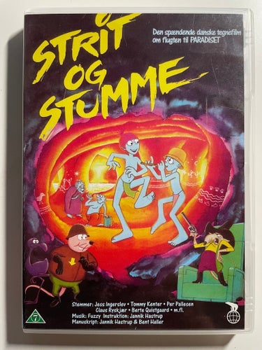 Strit og Stumme - Tegnefilm på VHS