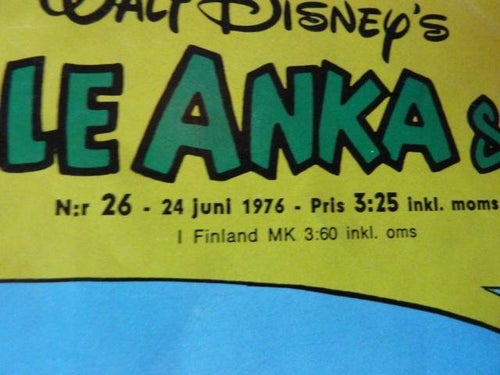 KALLE ANKA & CO, NR 26-1976, TIDNING