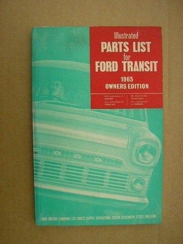 Reservdelskatalog FORD Transit 1965