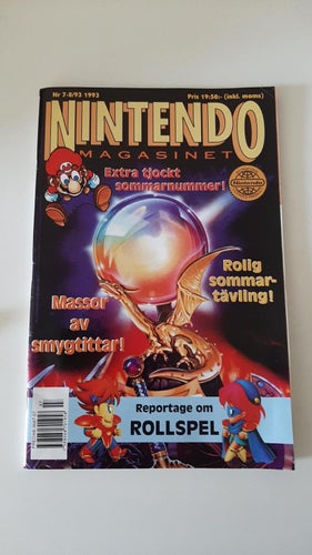NINTENDO MAGASINET 7-8 / 1993 INK.POWER BILAGA I KANONSKICK