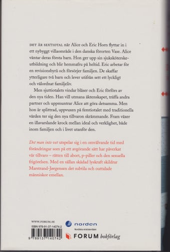 Det man inte vet - Anne Lise Marstrand-Jørgensen. Inbunden bok i nyskick