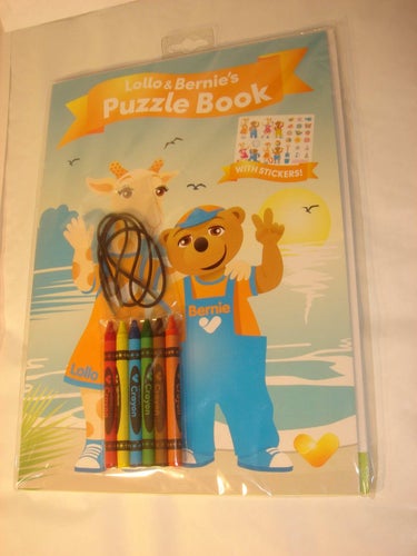 Lollo & Bernies puzzle book NY OLÄST stickers & kritor