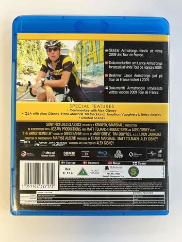 The Armstrong lie (2013) Lance Armstrong blu-ray