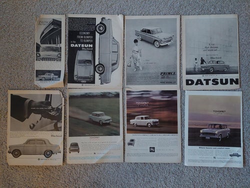 Datsun Prince Toyota annonser