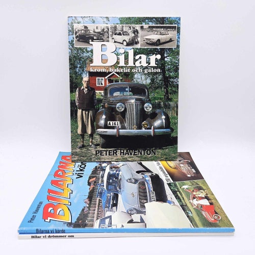 3 st album om bilar - Peter Haventon