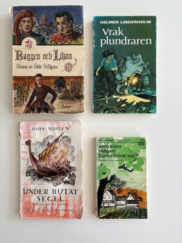 Gotland retro vintage. 4 spännande historiska romaner om Gotland