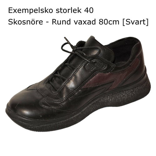 Skosnören - Khaki - Rund vaxad [80 cm]