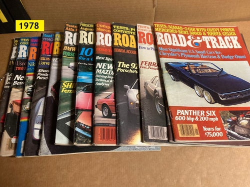 Road & Track ## 12 stycken tidningar från 1978 ##
