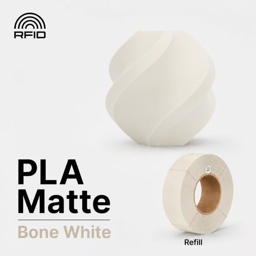 Bambu Lab PLA Matte Bone White 1.75mm 1kg Refill