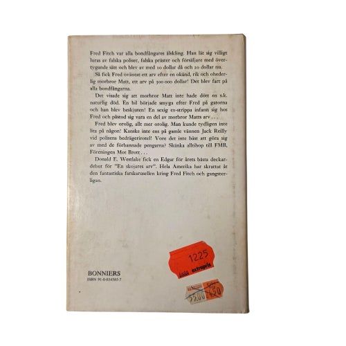 En skojares arv – Donald E. Westlake – Inbunden bok 1979