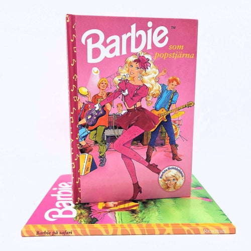 Barbie på safari / Barbie som popstjärna - Barbie Bokklubben
