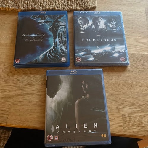 Alien Anthology, Prometheus och Alien Covenant Blu-ray-filmer