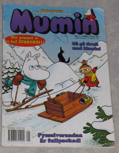 MUMIMN serietidning nr 1 1998 roliga serier barn tidning samlare retro