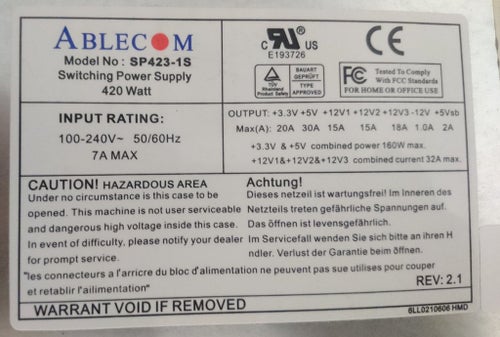 Supermicro SC813MT-420 chassie med 420w PSU + fläkt