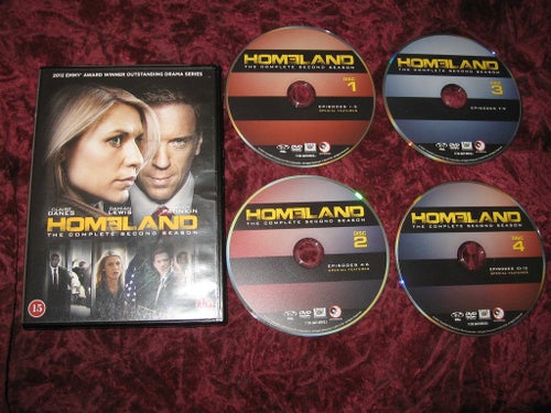 HOMELAND SÄSONG 2 (CLAIRE DANES,DAMIAN LEWIS,MANDY PATINKIN) 4-DISC DVD