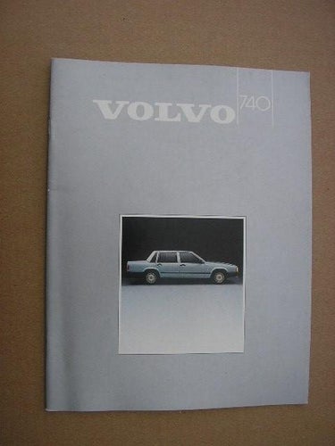 VOLVO Försäljningsbroschyr 740 1985 även GLE TURBO