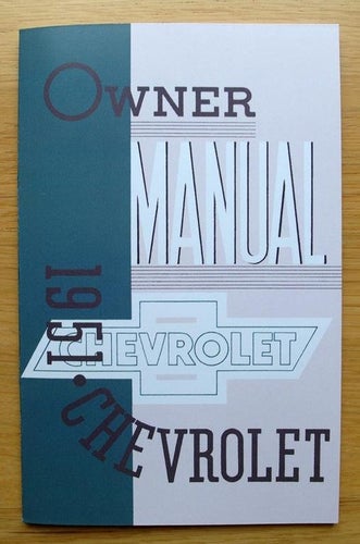 Instruktionsbok Chevrolet 1951