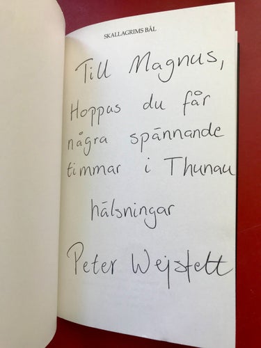 SKALLAGRIMS BÅL Peter Wejsfelt