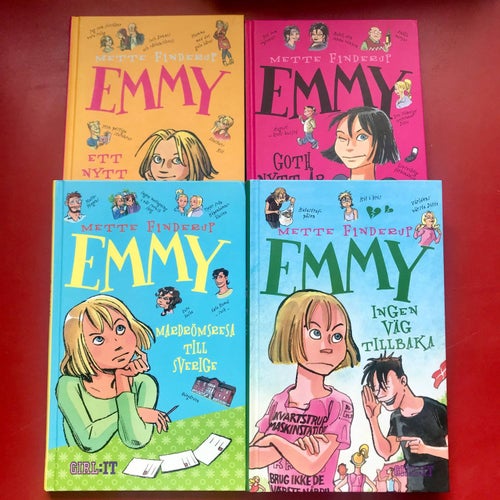 4 böcker om EMMY Mette Finderup GIRL-IT