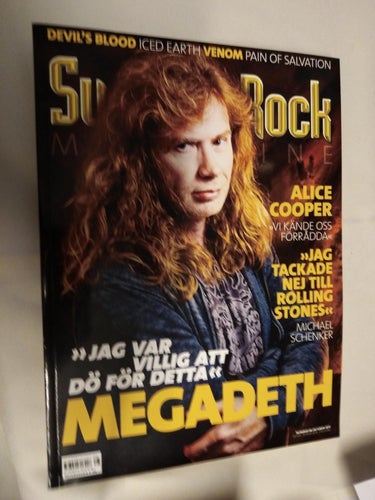 Sweden rock magazine 86 Megadeth Devil`s Blood Iced Earth Astral Doors Tesla Shy