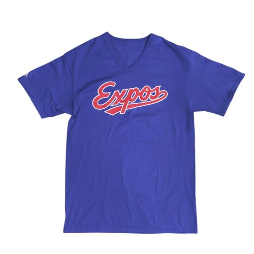Majestic Montreal Expos Blue Tshirt, Large