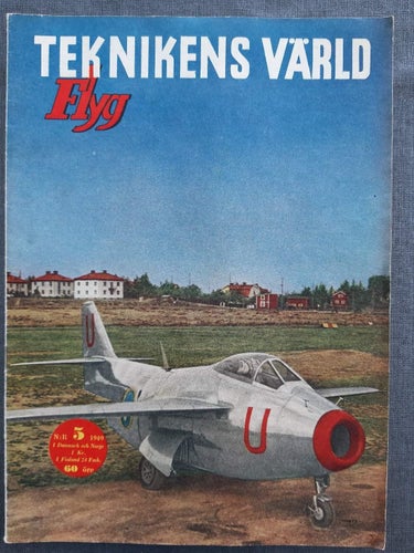 Teknikens Värld nr 5 1949: Flyg, bil (drömracer), olympiabåt