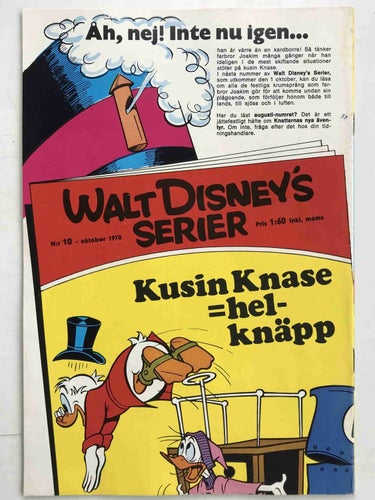 Walt Disney´s Serier - 1970:9 FN-VF