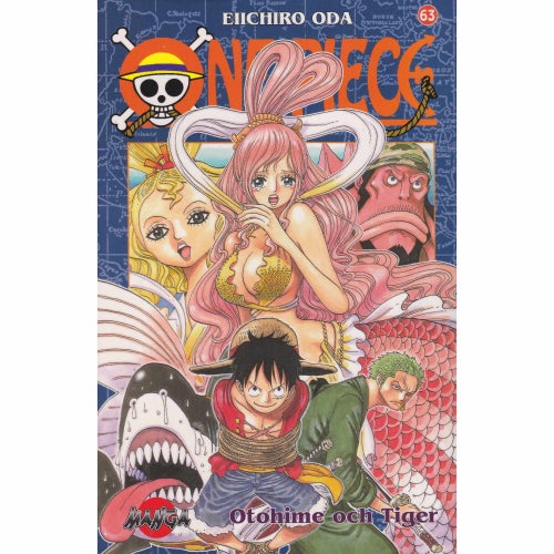 One Piece - 63 - Otohime och Tiger - Eiichiro Oda - Svensk utgåva (Begagnad)