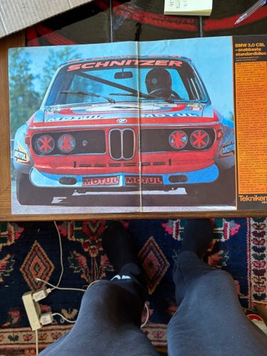 BMW 3.0 CSL 1973 mini poster