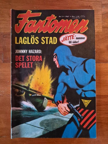 Fantomen – Nr 3, 1967 – Gott skick (VG+/FN-)