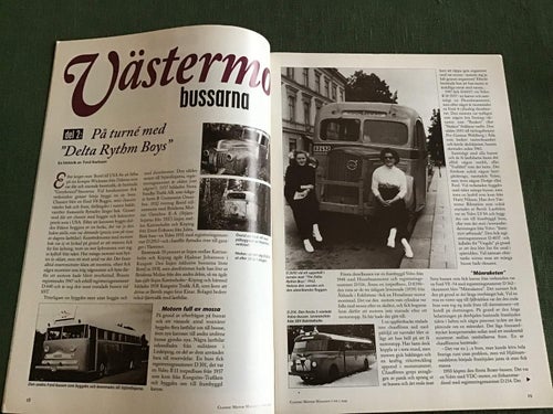 CLASSIC MOTOR NR 5 1995 VÄSTERMO BUSSAR,SAAB,ÖSTERMALMS POLIS PACKARD,LINDARW