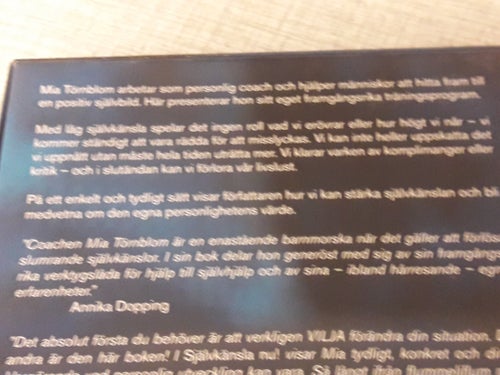 Ljudbok.. ...Mia Törnblom...SJÄLVKÄNSLA NU!...