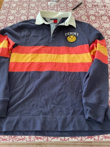 Tommy Jeans blå tröja, storlek S