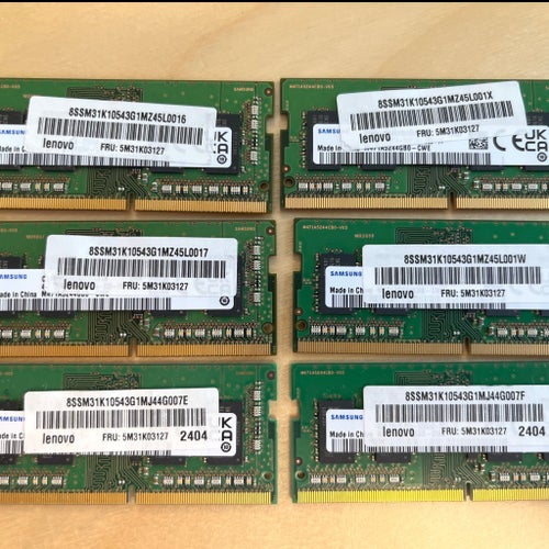6st Samsung 4GB DDR4 SO-DIMM PC4-3200 Passar dom flesta fabrikat - NYA
