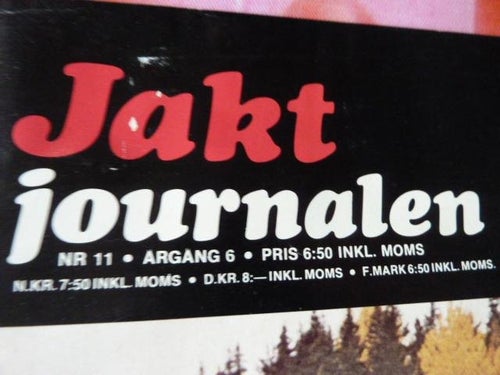 JAKT JOURNALEN, NR 11/1975, ÅRGÅNG 6, TIDNING