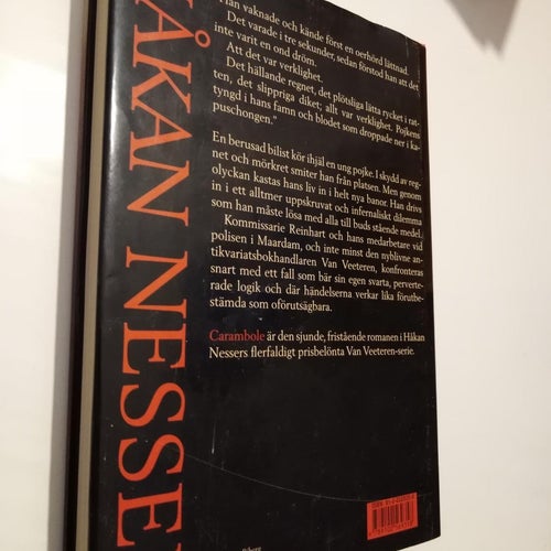 Carambole - Håkan Nesser, bok inbunden. Very Fine
