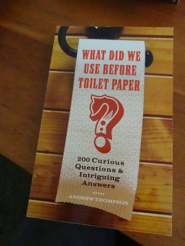 Mycket fin Andrew Thompson What did we use before toilet paper