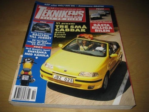 TEKNIKENS VÄRLD NR 14 1995 TEST: TOYOTA CELICA GT FOUR