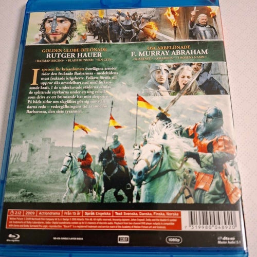 Barbarossa - The King Blu-ray 2009 Svensk text Toppskick!!