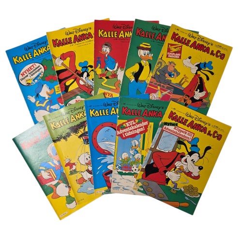 Kalle Anka & Co Serietidningar - 20 st 1978-1979