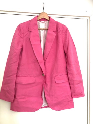 H&M rosa linnekavaj, storlek 38