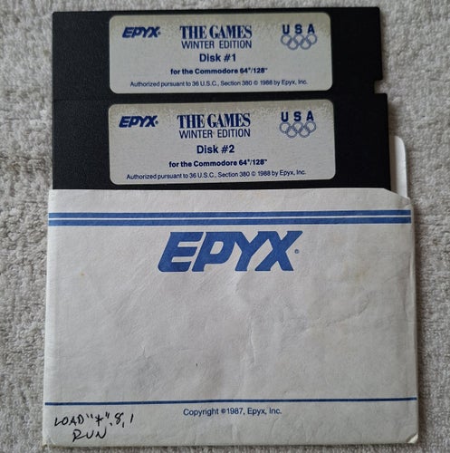 The Games Winter Edition (Epyx) 2 x Lös Disk Defekt - Commodore 64