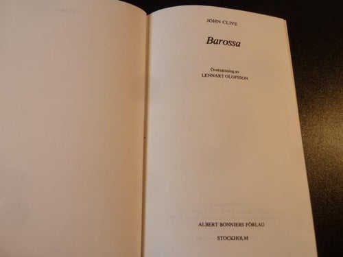 BAROSSA, J. CLIVE, 1984,  BÖCKER