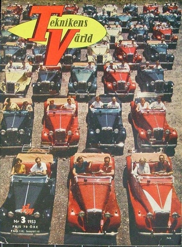 TEKNIKENS VÄRLD 1953/3.Amerikanska bilar 1953.Morris Minor.Triumph Speed Twin.