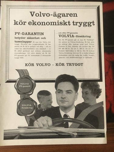 Volvo Annons 1961 Pv amazon
