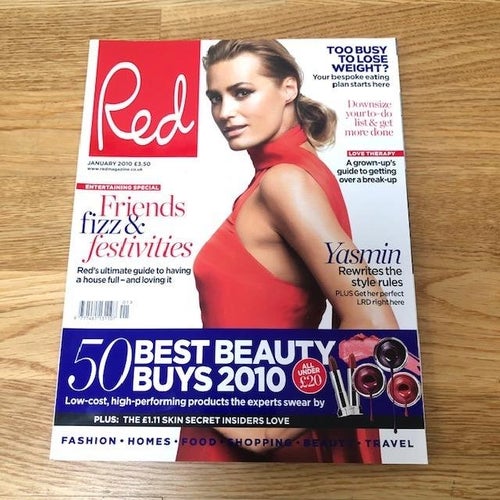 Red Magazine January 2010 - Yasmin Le Bon Front Cover