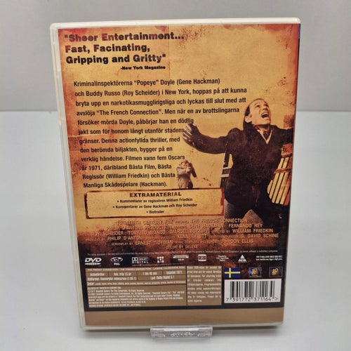 The French connection - Gene Hackman Region 2, DVD-Film, Svensk text, Fint skick