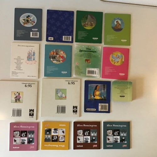Disney m.m små böcker